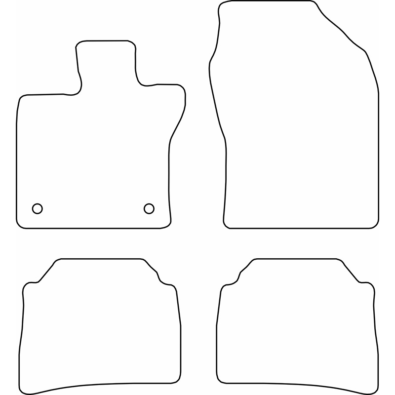 Automatten Velours  Toyota Prius V (XW60) 2023-