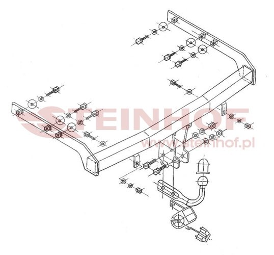 Trekhaak VW Sharan 05/2000-08/2010