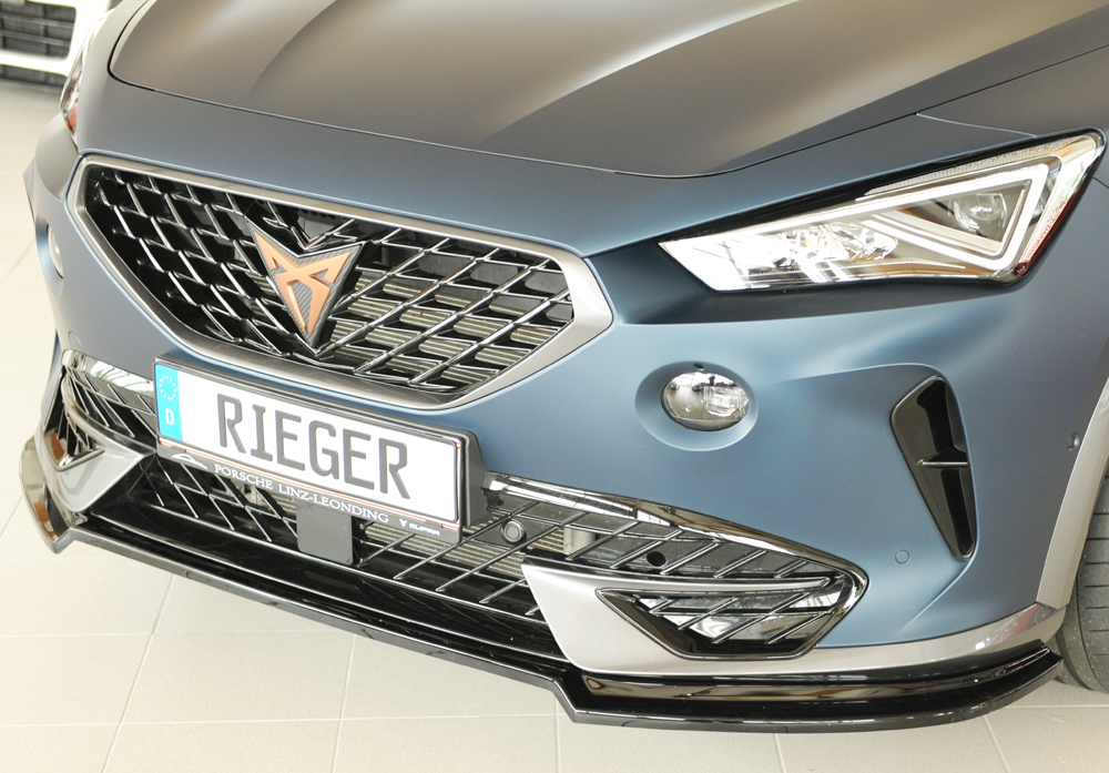 Voorspoiler Cupra Formentor Rieger Design glans zwart