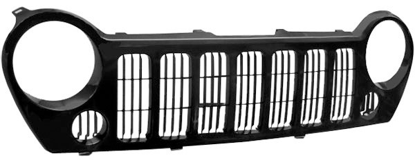 Grill LIBERTY 05-07 ZWART ZONDER Mistlamp UITSPARING