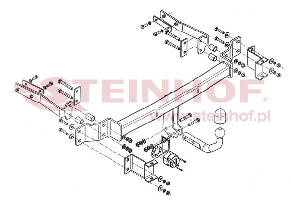 Trekhaak Mercedes S 211 Estate E-Class 2003-09/2009