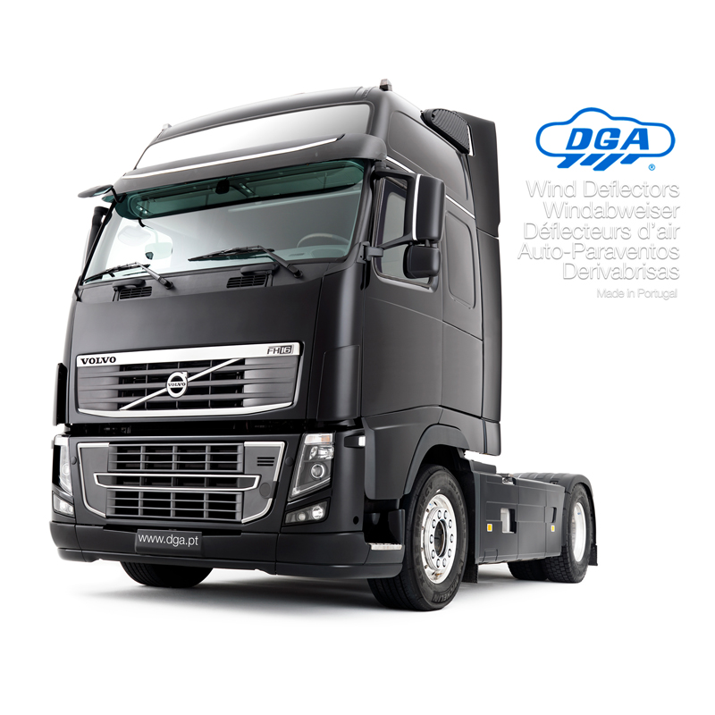 DGA Zijwindschermen  DAF XF106 (EURO 6) 2013- (2-delig)