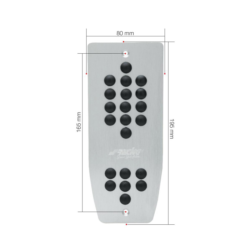 Simoni Racing Voetsteun Ergal - Aluminium/Rubber