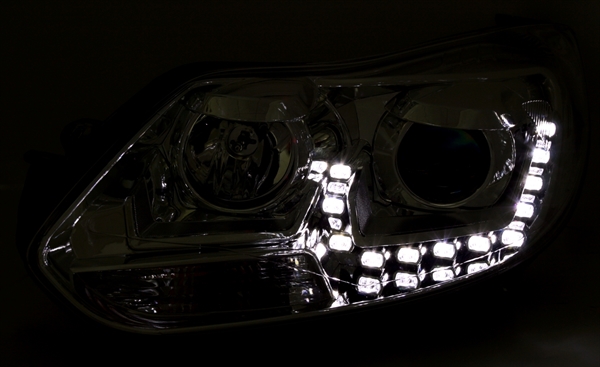 Koplampen Ford Focus MK4 11+ LED Chroom