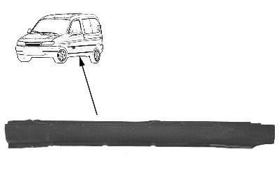 dorpel, rechts Peugeot Partner, 1996-2002