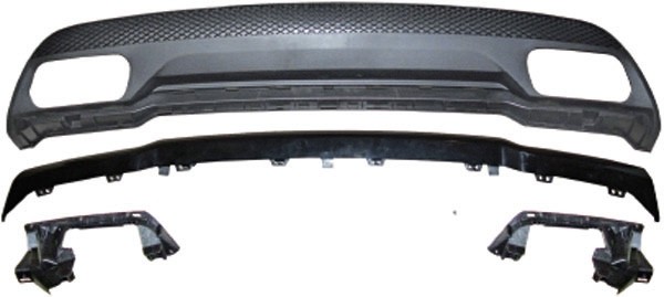 Achterdiffusor Mercedes W176 A45 AMG Look