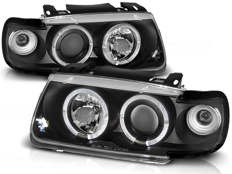 Koplampen VW Polo 6N 94-99 Zwart