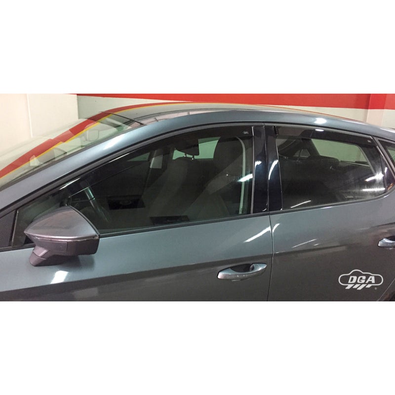 DGA Zijwindschermenset  Seat Leon (5F) HB 5-deurs 2012-2020 (4-delig)