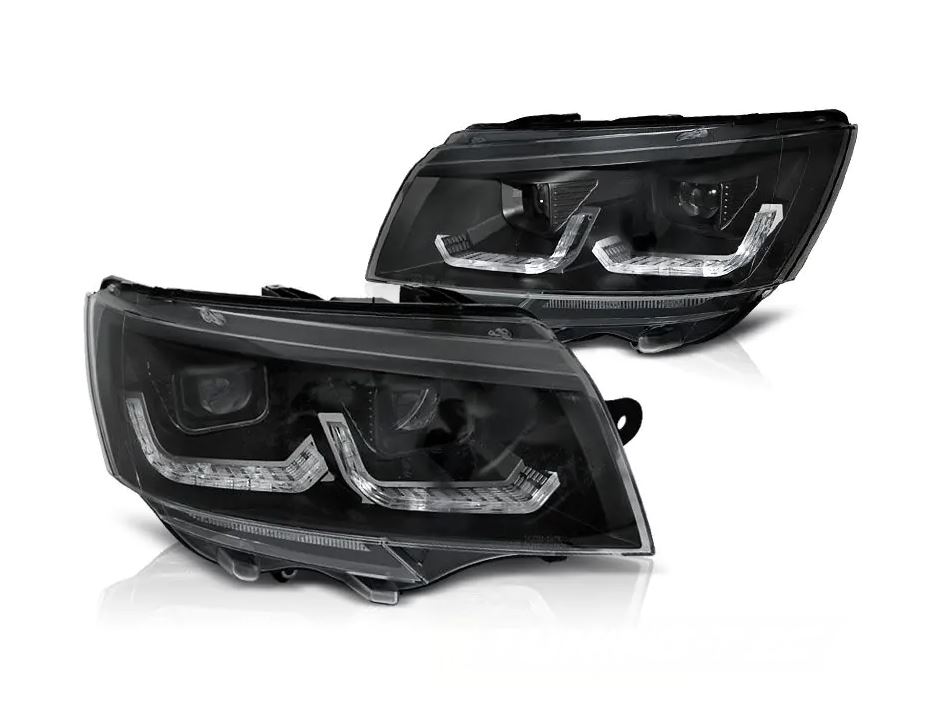 Koplampen VW T6.1 Multivan/Transporter Vol LED Dynamic Tube Zwart