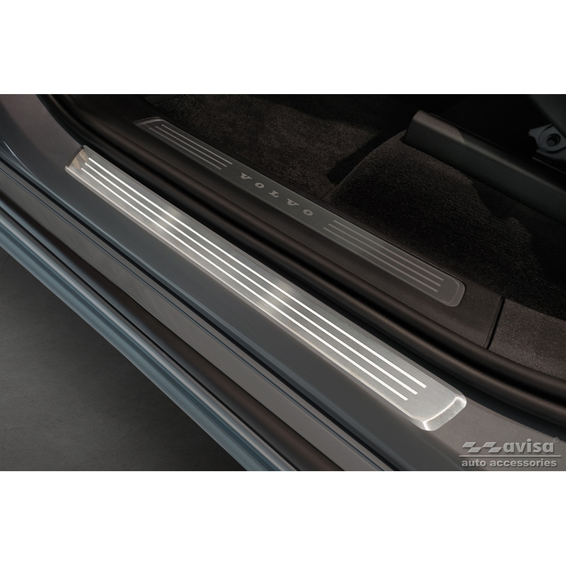 RVS Instaplijsten  Volvo XC90 II 2015-2019 & alle Facelift modellen - 'Lines' - 4-delig