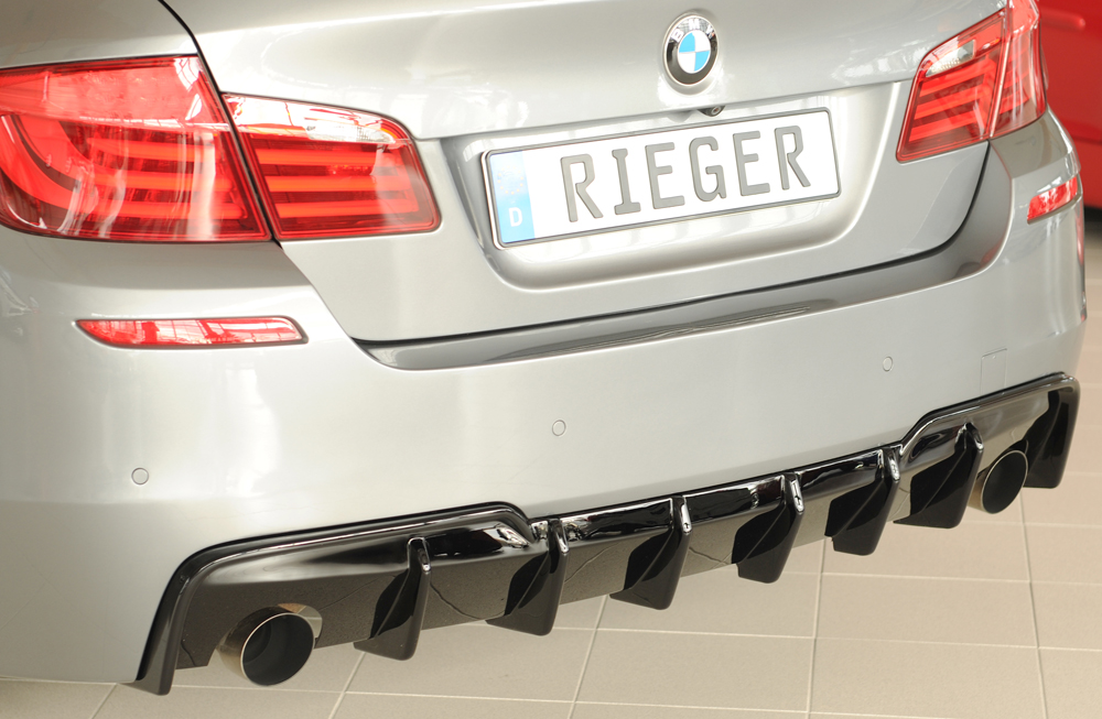 Diffuser BMW 5 Serie F10 / F11 Rieger Glans Zwart