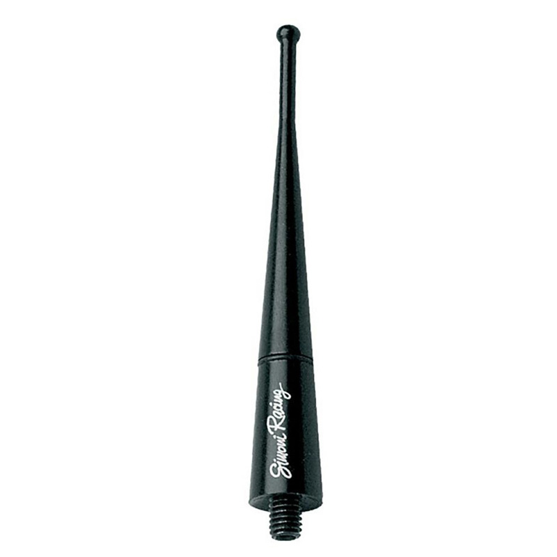 Simoni Racing Aluminium Antenne 8V - Zwart - Lengte 9cm