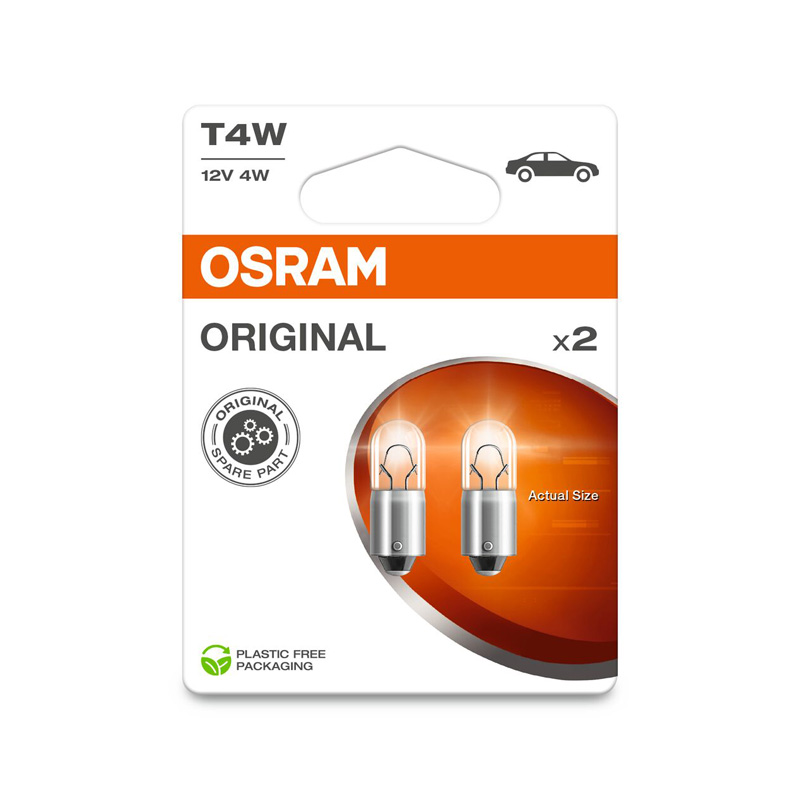 Osram Original Halogeen lampen - BA9S - 12V/4W - set à 2 stuks