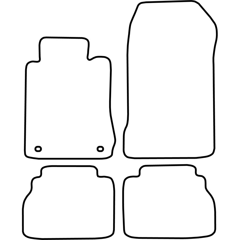 Automatten Velours  Mercedes E Klasse W210 1995-2002