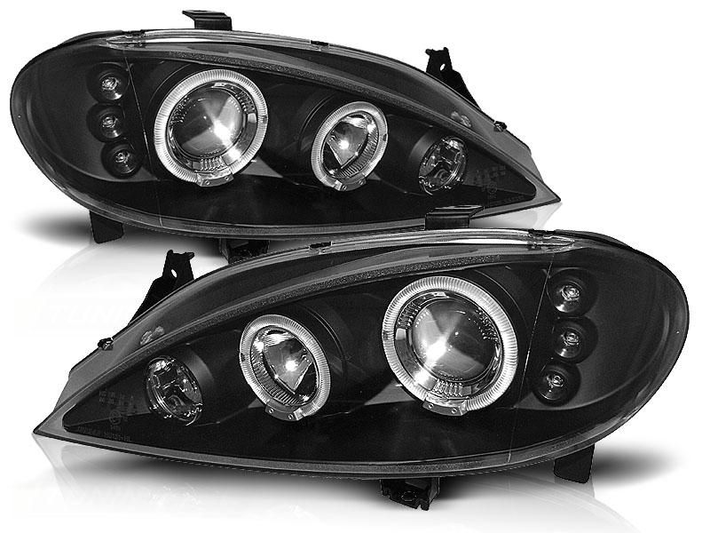 Koplampen Renault Megane 99-02 Zwart