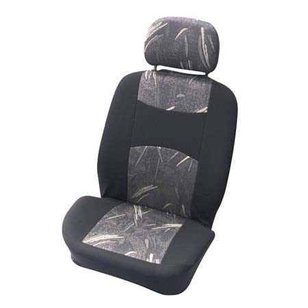 Stoelhoesset voor 4-dlg 'Classic' zwart/grijs