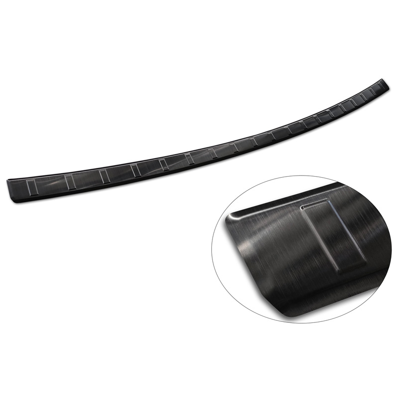 Zwart RVS Achterbumperprotector  Toyota Corolla Cross 2022- 'Ribs'