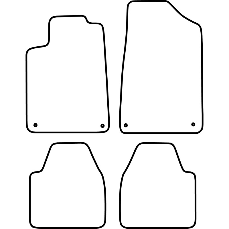 Automatten Velours  Peugeot 607 2000-2010
