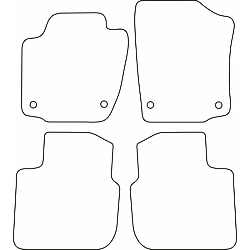 Automatten Velours  Skoda Rapid 2013-2019