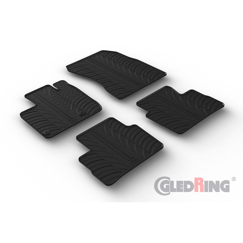 Rubbermatten  Nissan Qashqai III (J12) 2021- (T profiel 4-delig + montageclips)