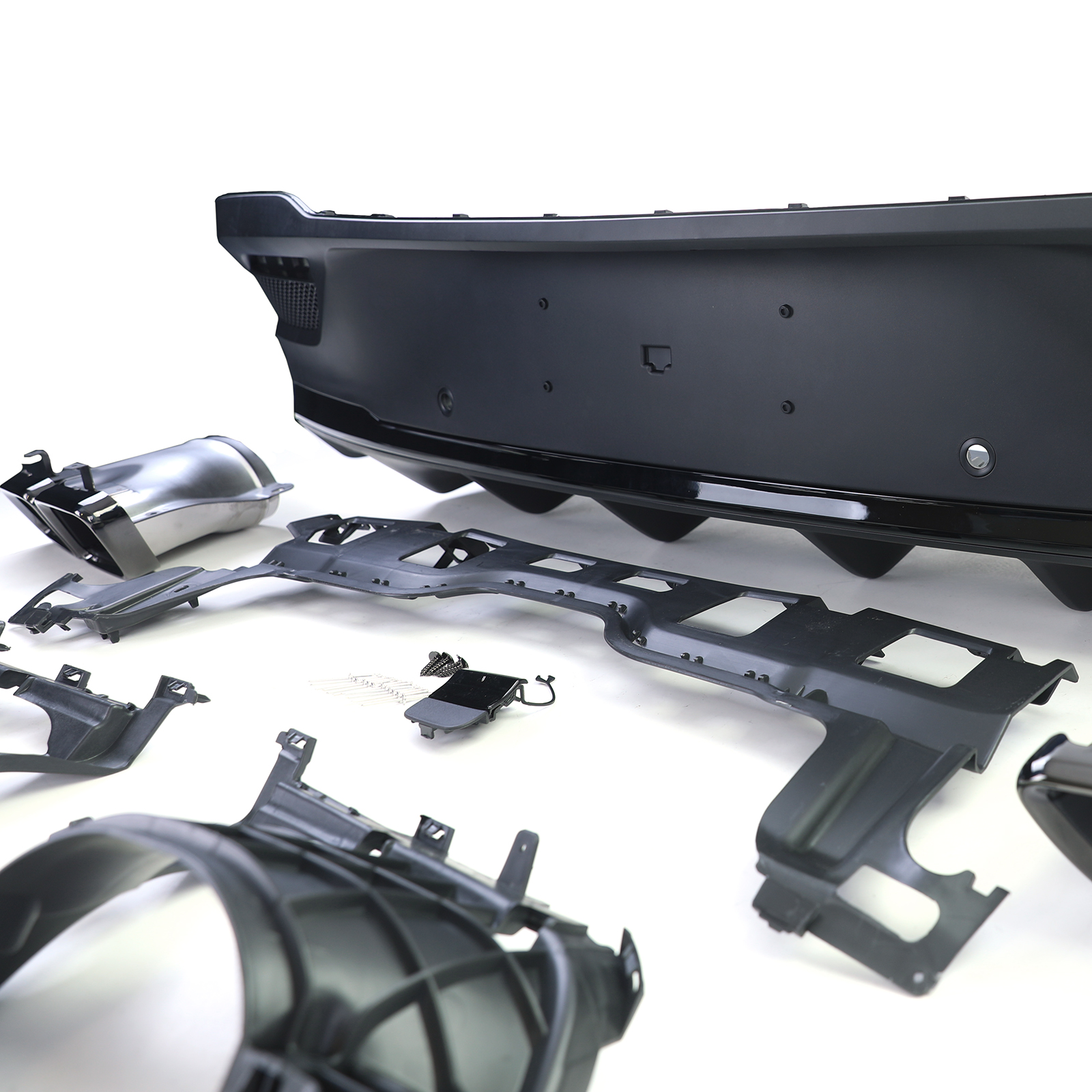 Diffuser Mercedes GLE Coupe C167 19- AMG Look Zwart