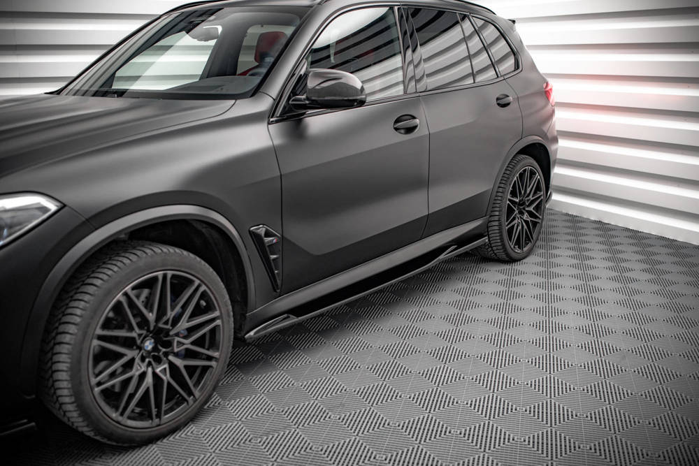 Zijskirts BMW X5M G05 Maxton Glans Zwart