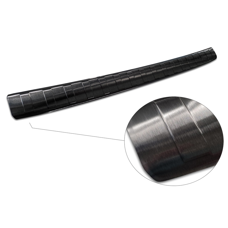 Zwart RVS Achterbumperprotector  Honda Jazz Crosstar Hyrbid 2020- 'Ribs'