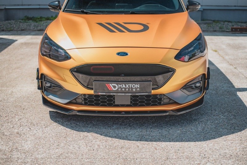 Voorspoiler Ford Focus ST / ST-Line Mk4 V.7 Glanzend Zwart