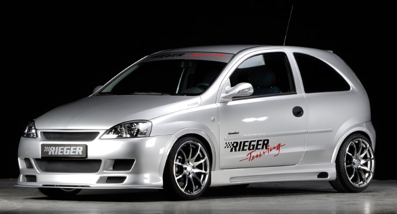Zijskirts Opel Corsa C GTC Rieger met uitsnede
