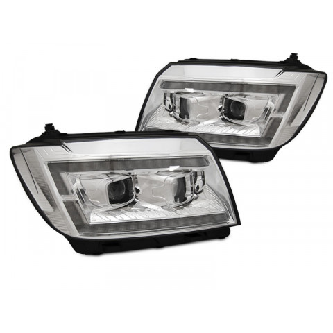 Koplampen VW Crafter II 2017-... LED DRL Dynamisch chroom