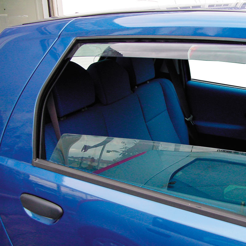 Zijwindschermen Master (achter)  Mitsubishi Lancer 4 deurs 2008-