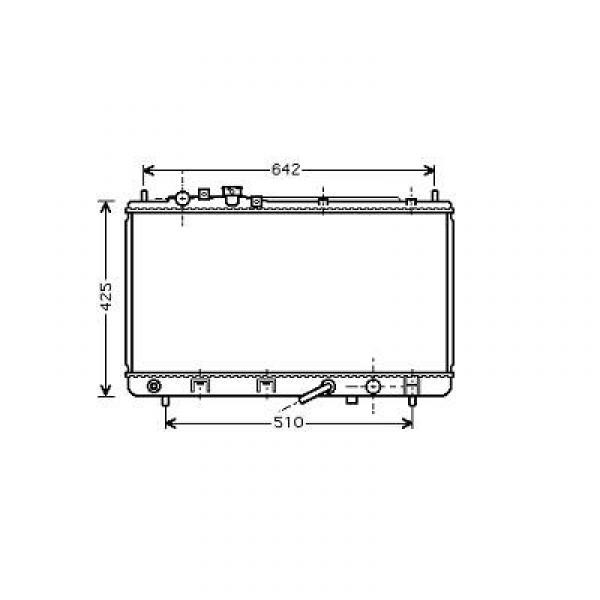 Radiator PREMACY 99->> 350x703x22 1.8I-16V +/-AC