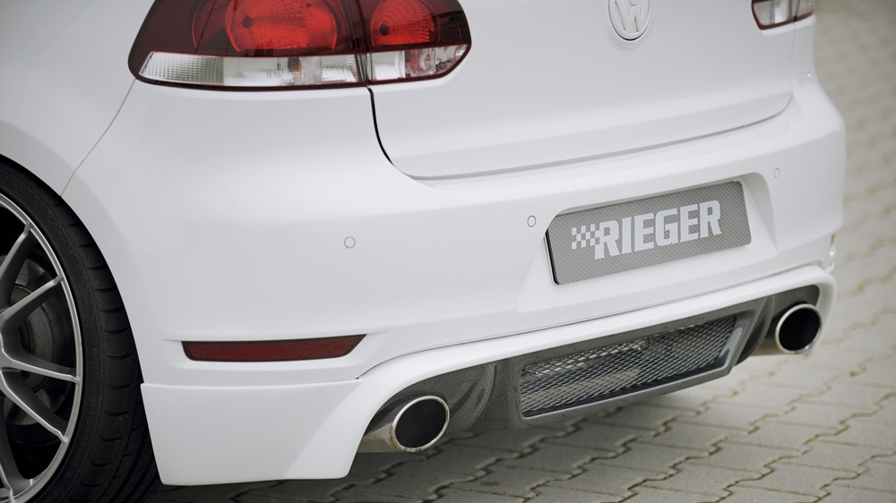 Diffuser Volkswagen Golf 6 GTI GTD Rieger Carbon Look