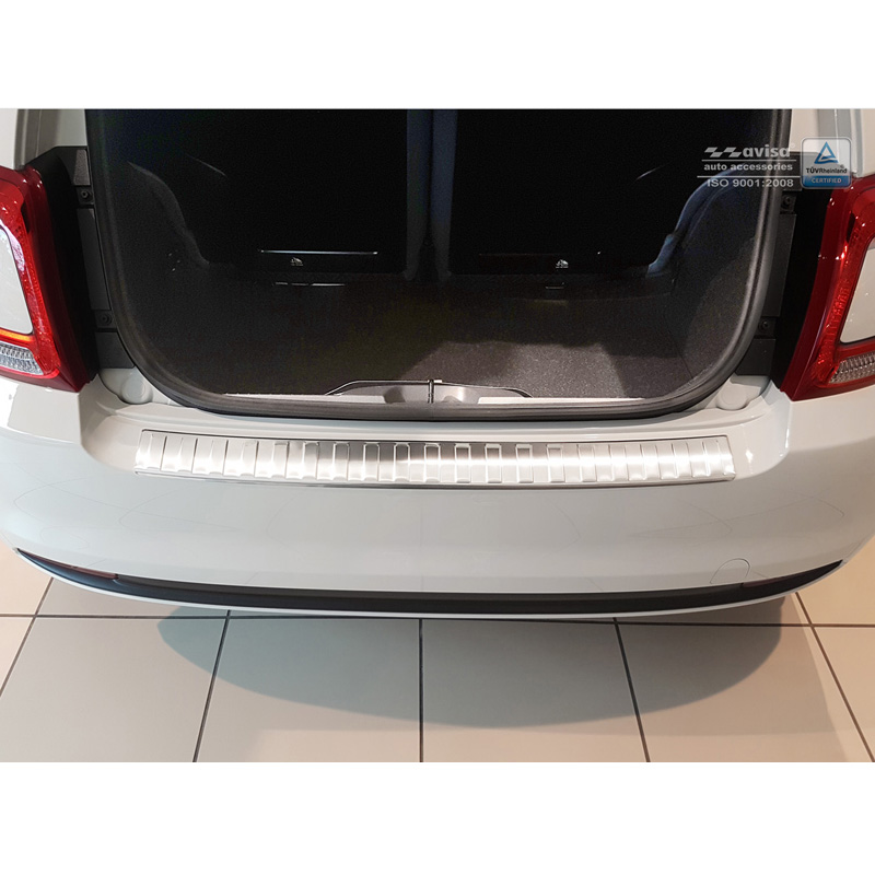 RVS Achterbumperprotector  Fiat & Abarth 500 2015- (incl. Hybrid) 'Ribs'
