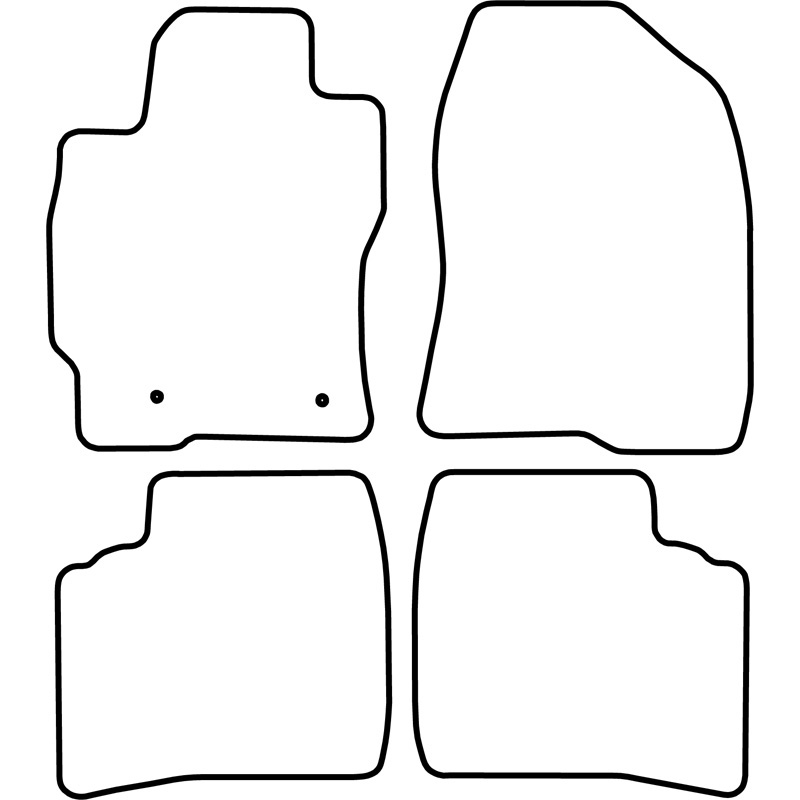 Automatten Velours  Toyota Prius 2004-2009