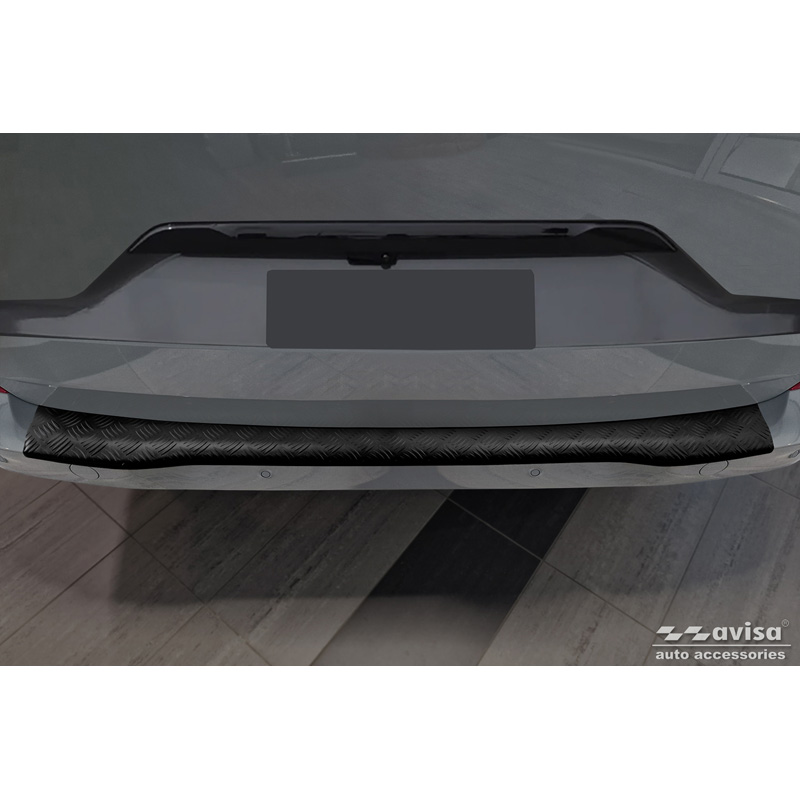 Matzwart Aluminium Achterbumperprotector  Ford Tourneo Custom II (V710) 2023- 'Riffled Plate'