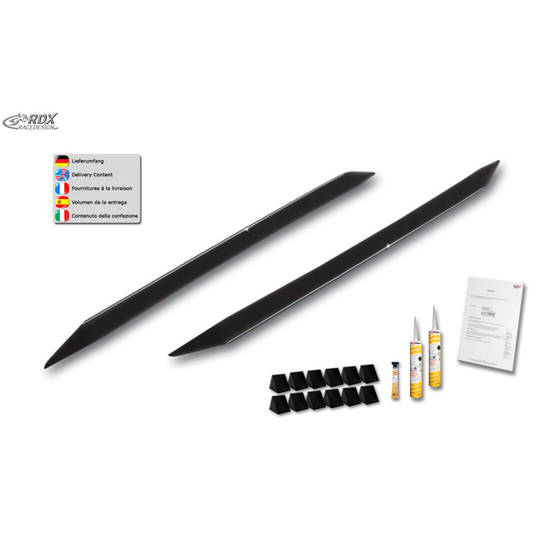 Sideskirts 'Slim'  Peugeot 308 II HB 2013-2017 (ABS zwart glanzend)