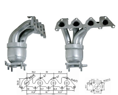 Seat CORDOBA 1.4i 16V 1390 cc 74 Kw / 101 cv BBZ Magnaflow CAT B