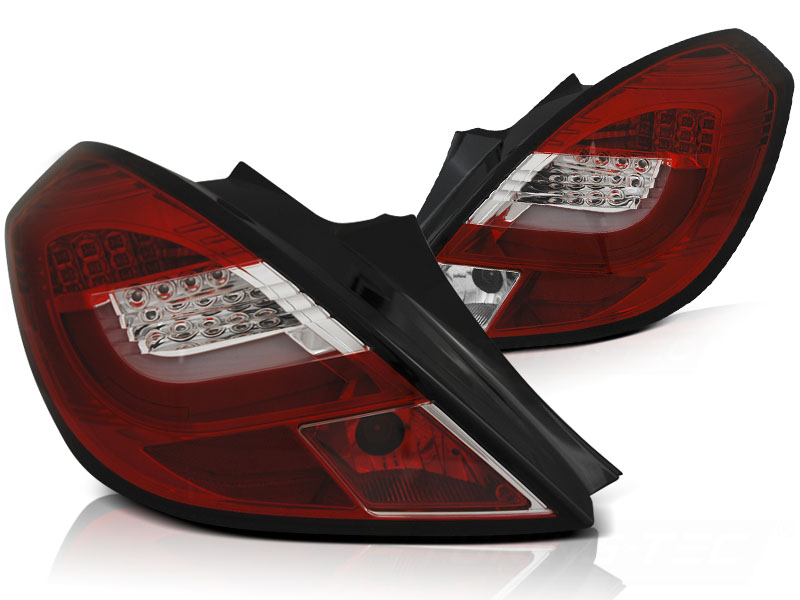 Achterlichten Opel Corsa D 06-14 LED Tube Bar Rood