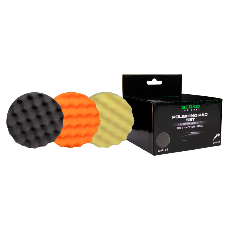 Gecko Polijstpads wafel 150mm 3-stuks