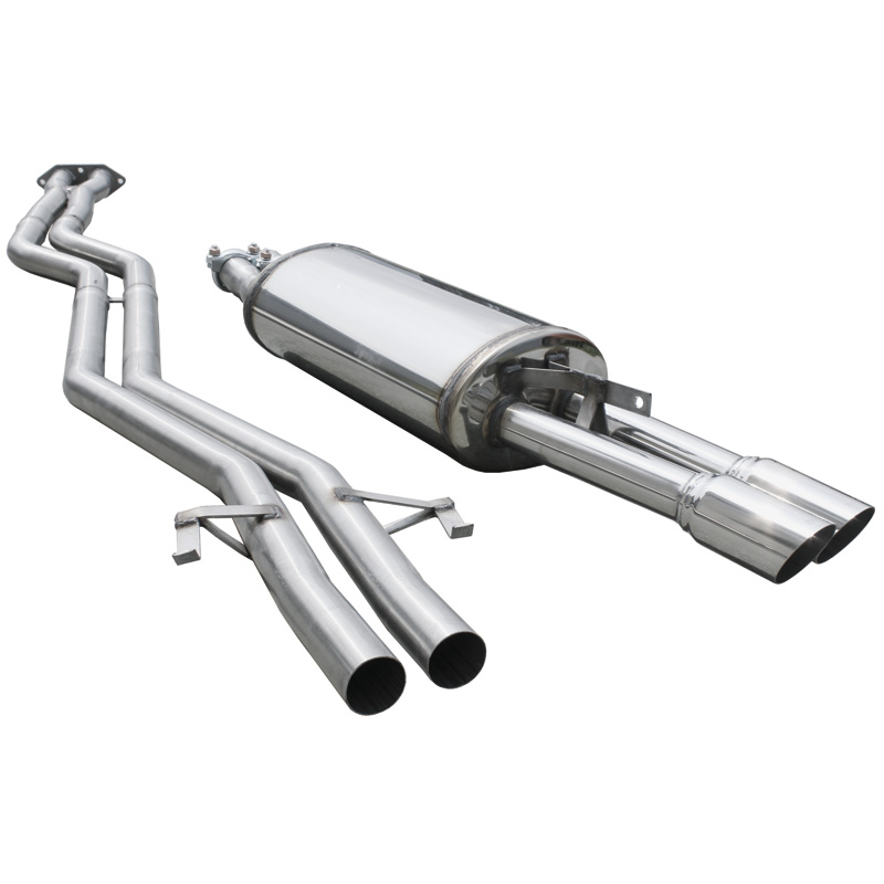 100% RVS Catbacksysteem  BMW 3-Serie E30 M3 -1992 2x80mm Racing