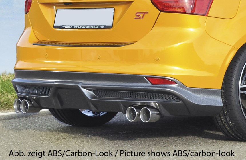 Diffuser Ford Focus 3 ST dubbele uitlaatpijp/gaasinzet links + rechts Rieger