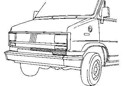 front, midden, links Fiat Ducato, 1982-1994