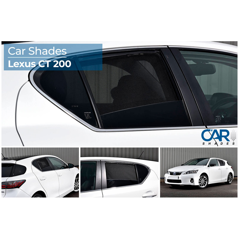 Set Car Shades (achterportieren)  Lexus CT200H 2011- (2-delig)