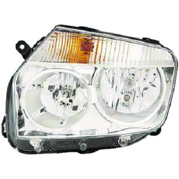 Koplamp links DUSTER, 10->> H7+H1 voor LWR