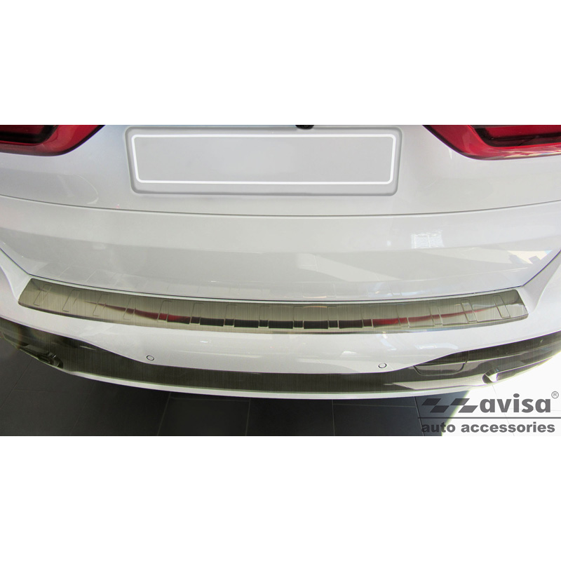 Titanium RVS Achterbumperprotector  BMW X7 (G07) 2019- met M-Pakket 'Ribs'