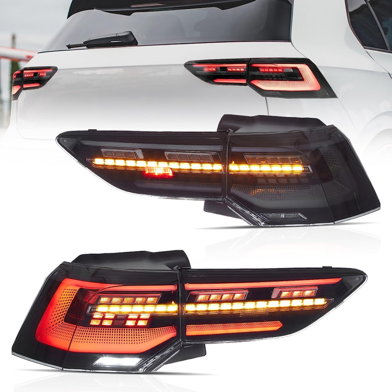 Achterlichten Volkswagen Golf 8 LED Dynamic Zwart