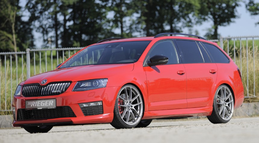 Voorspoilerlip Skoda Octavia RS (5E) Rieger