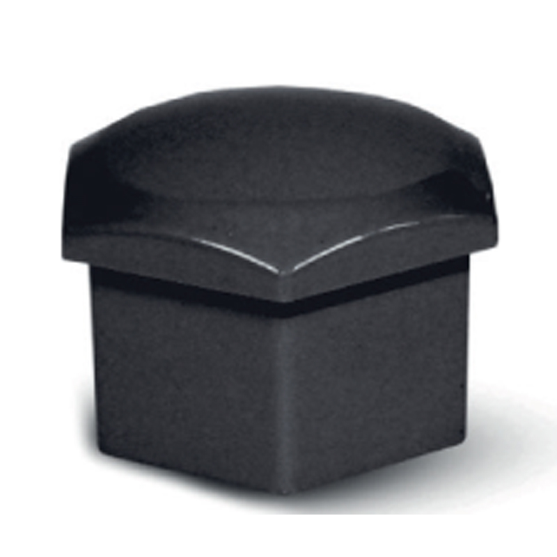Set universele wielmoerkapjes - Zwart Kunststof - 19mm - set à 20+1 stuks