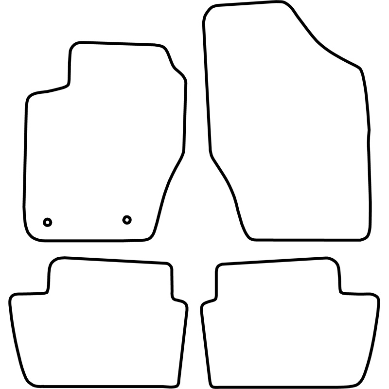 Automatten Velours  Peugeot 307 2001-
